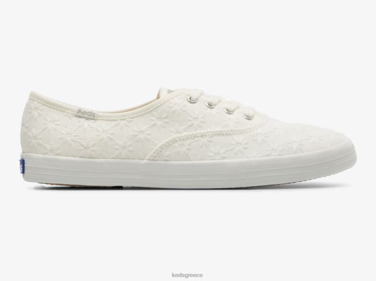 γρ Keds γυναίκες πρωταθλητής starburst eyelet sneaker άσπρο 26TJX153 είδη υπόδησης