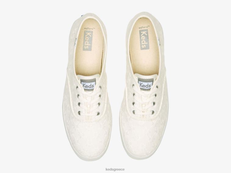 γρ Keds γυναίκες πρωταθλητής starburst eyelet sneaker άσπρο 26TJX153 είδη υπόδησης