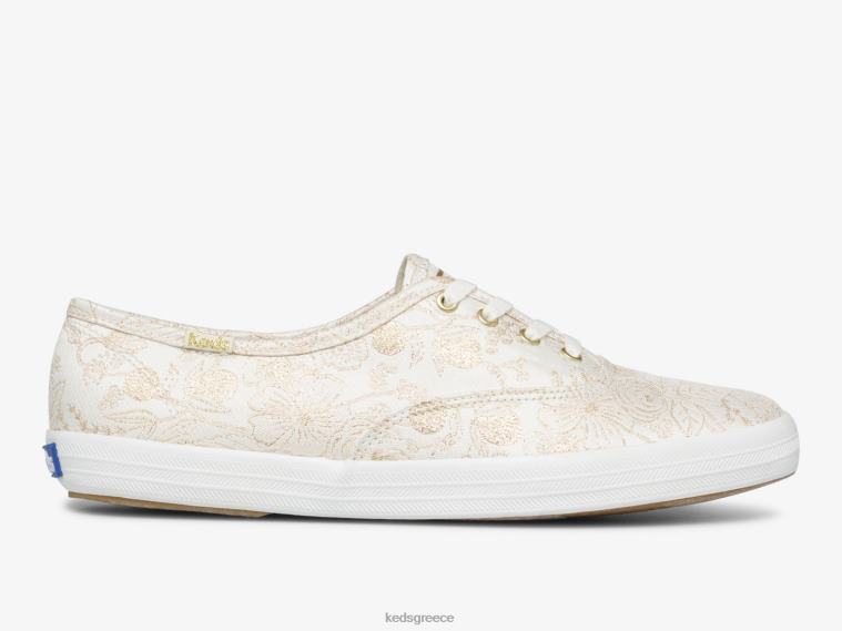 γρ Keds x Rifle Paper Co. γυναίκες πρωταθλητικο ζακαρ sneaker colette ελεφαντόδοντο 26TJX129 είδη υπόδησης