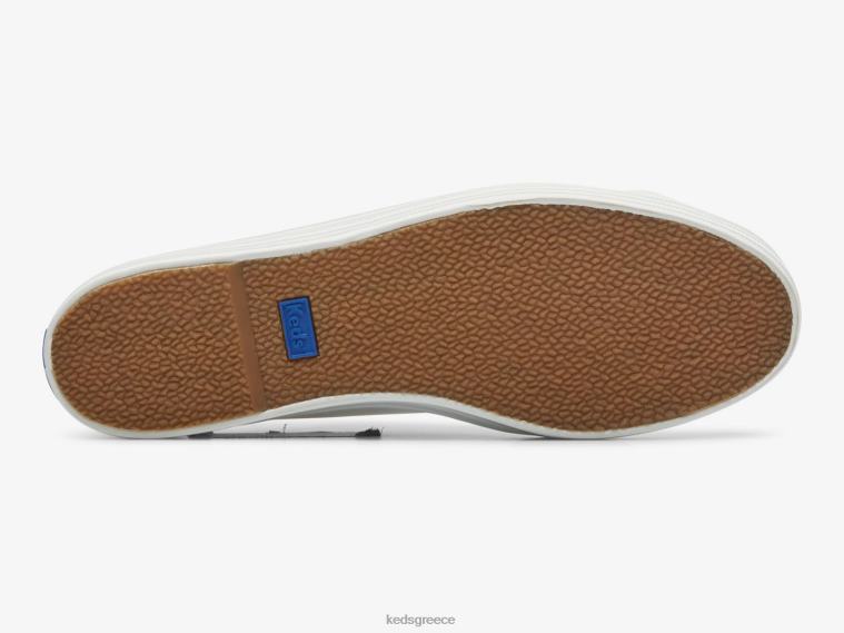 γρ Keds γυναίκες τριπλό kick mule leather slip σε sneaker άσπρο 26TJX46 είδη υπόδησης