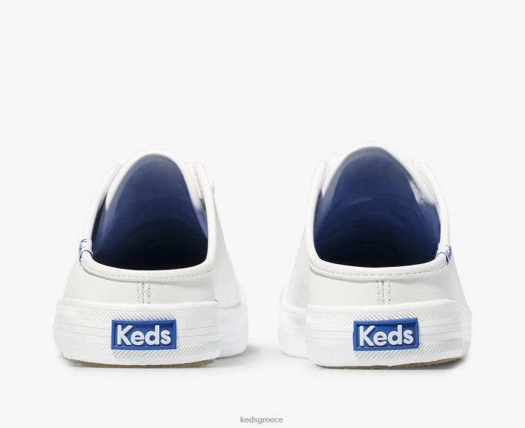 γρ Keds γυναίκες kickstart mule leather άσπρο 26TJX71 είδη υπόδησης