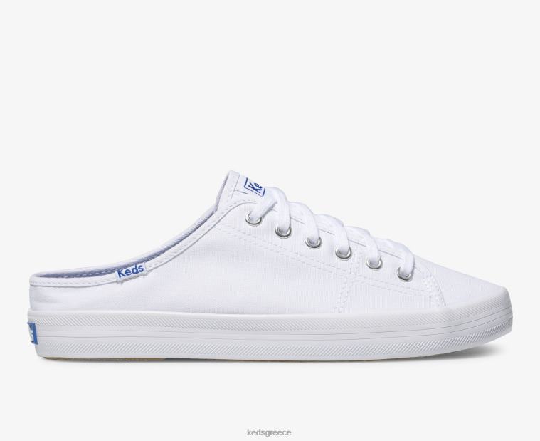 γρ Keds γυναίκες kickstart mule καμβάς slip σε sneaker άσπρο 26TJX11 είδη υπόδησης