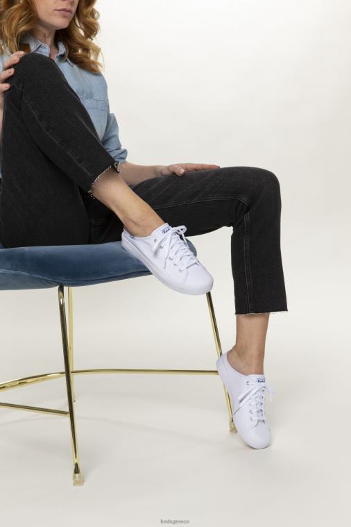 γρ Keds γυναίκες kickstart mule καμβάς slip σε sneaker άσπρο 26TJX11 είδη υπόδησης