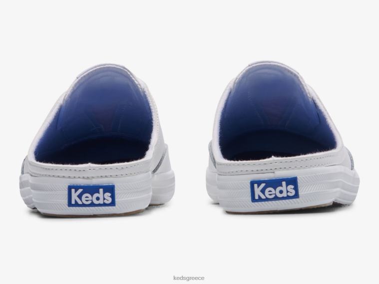 γρ Keds γυναίκες moxie mule δερμάτινο slip σε sneaker άσπρο 26TJX52 είδη υπόδησης