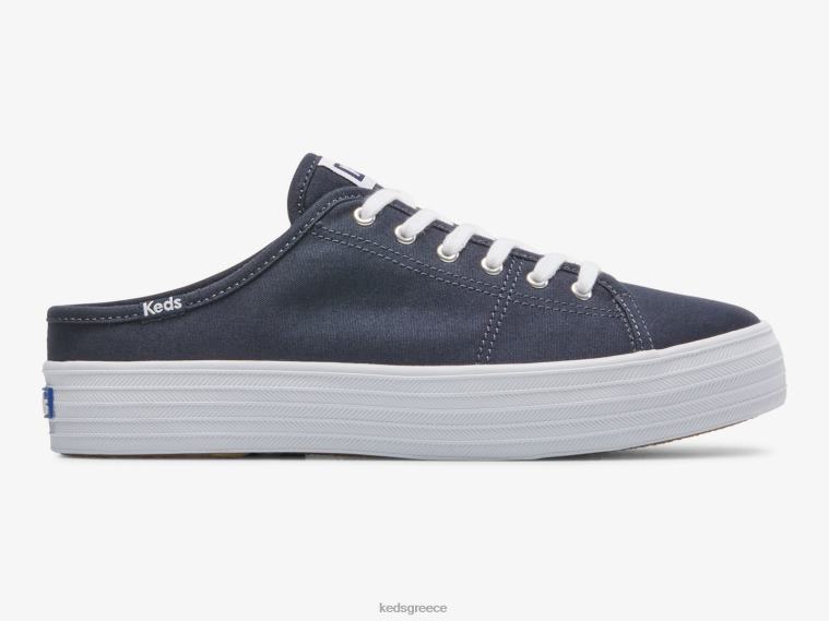 γρ Keds γυναίκες τριπλό λάκτισμα mule καμβάς slip σε sneaker ΠΟΛΕΜΙΚΟ ΝΑΥΤΙΚΟ 26TJX49 είδη υπόδησης