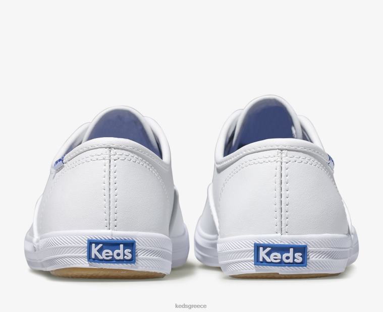 γρ Keds μεγάλο παιδί πρωτάθλημα cvo sneaker δέρμα λευκό δέρμα 26TJX229 είδη υπόδησης